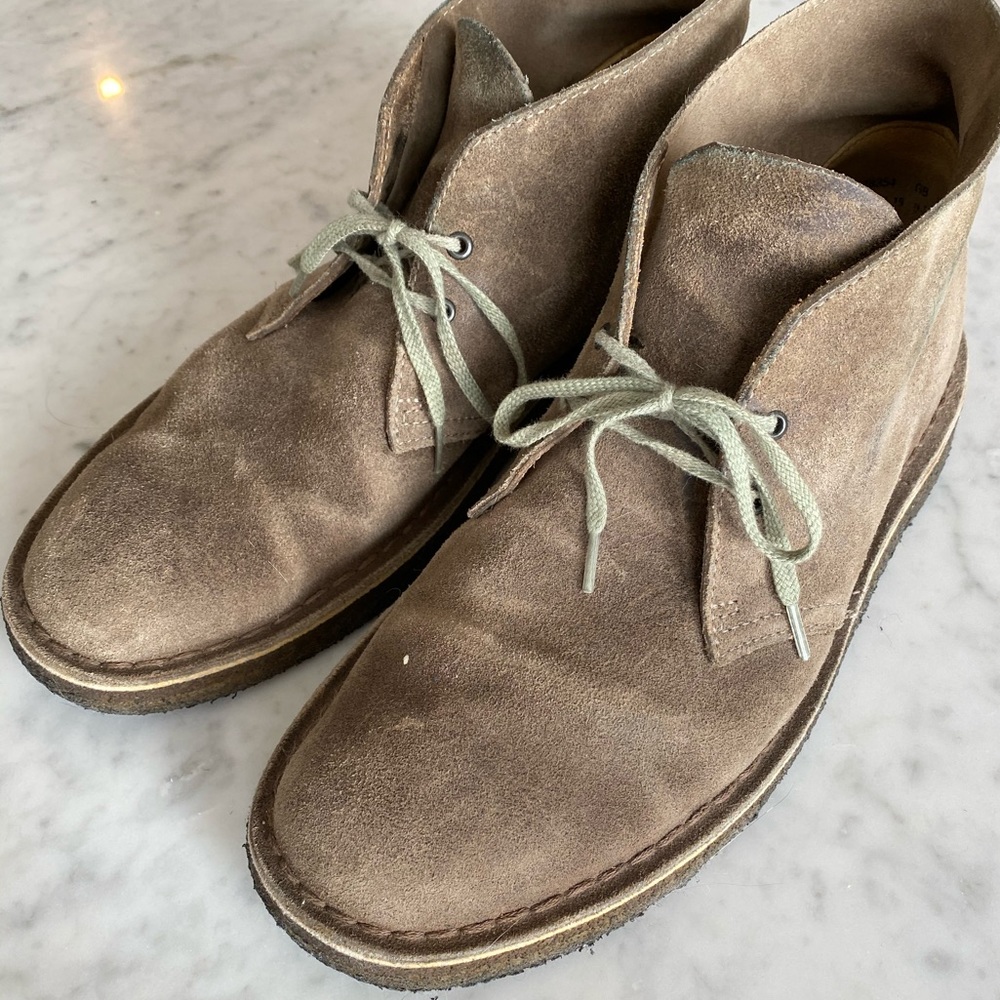 Clark’s Light Brown Desert Boots Mens Size 10